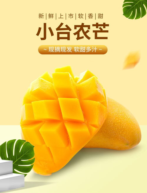 盛夏甜心 海南臺農芒果5斤裝，當季鮮甜順豐直達